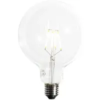 LUEDD E27 dimbare LED spiraal filament G125 5W 450 lm 2200K