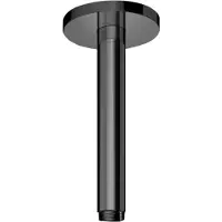 Hotbath Plafondbuis cobber rond 15 cm zwart chroom
