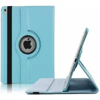 Ntech Hoes geschikt voor Apple iPad iPad 9.7 (2017 / 2018) hoesje 360° draaibaar Licht Blauw