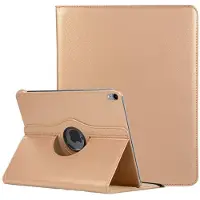 Ntech Hoes geschikt voor Apple iPad iPad Pro 11 inch hoesje 360° Rotating hoesje Case + 4 in 1 Styuls Goud