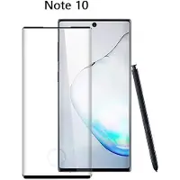 Ntech Geschikt voor Samsung Galaxy Note 10 Full glue Protector Zwart - Ntech