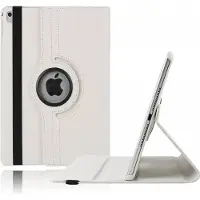 Ntech Hoes geschikt voor Apple iPad iPad 9.7 (2017 / 2018) hoesje 360° draaibaar Wit