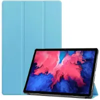 Ntech Hoes Geschikt voor Lenovo Tab P11 Pro hoes - Hoes Geschikt voor Lenovo Tab P11 Pro bookcase Licht Blauw - Trifold tablethoes smart cover - hoes Hoes Geschikt voor Lenovo Tab P11 Pro 11.5 inch - Ntech