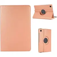 Ntech Hoes Geschikt voor Samsung Galaxy Tab A8 hoes – Hoes Geschikt voor Samsung Galaxy Tab A8 (2021 / 2022) hoes – 360° draaibaar tablethoes – Rosegoud