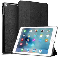 Ntech iPad Hoes 2017 - iPad 2018 Hoes Zwart - iPad 9 7 inch hoes - iPad Hoes 2018 - iPad 2017 hoes - ipad hoes 6e generatie - iPad 2017 hoesje smart cover Trifold - Ntech