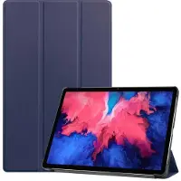 Ntech Hoes Geschikt voor Lenovo Tab P11 Pro hoes - Hoes Geschikt voor Lenovo Tab P11 Pro bookcase Donker Blauw - Trifold tablethoes smart cover - hoes Hoes Geschikt voor Lenovo Tab P11 Pro 11.5 inch - Ntech
