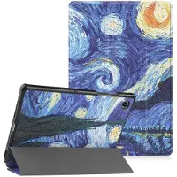 Ntech Hoes geschikt voor Samsung Galaxy Tab A8 – Samsung tab A8 (2021 / 2022) Trifold tablet hoes - Sterren print