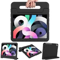 Ntech iPad Air 2022 hoes kinderen Zwart - iPad Air 4 10.9 kinderen Hoes - ipad 5th generatie hoesjes Kidsproof Backcover met handvat - Ntech