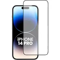 Ntech Screenprotector Geschikt voor 14 Pro screenprotector - Beschermglas Screenprotector - Zwart