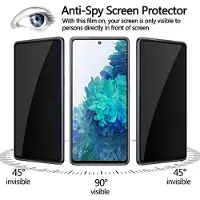 Ntech Geschikt voor Samsung Galaxy S20 FE 2022 / S20 FE Anti Spy tempered glass - Privacy Screen Protector