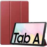 Ntech Hoes Geschikt voor Samsung Galaxy Tab A7 Hoes - 10.4 inch - (2020/2022) - Trifold Bookcase - Wijnrood
