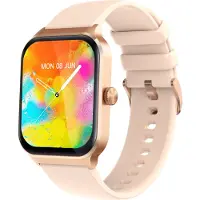 OTronica Smartwatch dames - Smartwatch Heren - Stappenteller - Full Screen - Fitness Tracker - Activity Tracker - Smartwatch Android & IOS - Rose Gold