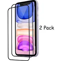 Ntech Screenprotector Geschikt voor 13 Pro Max Screenprotector full cover - Screenprotector Geschikt voor 13 Pro Max Screen Protector Beschermglas - Zwart - Full cover - 2 stuks