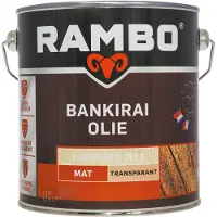 Rambo Houtolie Bankirai Olie - Kleurloos - Zijdeglans 2.5l