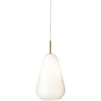 Nuura Design hanglamp Anoli 1, dimbaar, wit / opaal, Woon-/ Eetkamer, Glas, Design, hanglamp