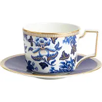 Wedgwood Hibiscus theekop met schotel floral