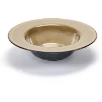Serax Terres de Rêves diep bord ø 21,5 cm stoneware misty grey/dark blue