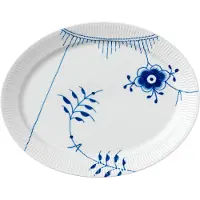 Royal Copenhagen Blue Fluted Mega bord ovaal Ø 33 cm.
