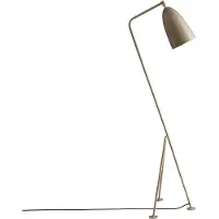 Gubi Design vloerlamp Gräshoppa, alu / grijs / zink, Woon-/ Eetkamer, metaal, Design, vloerlamp