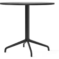 Audo Copenhagen Harbour Column Eettafel Star base | Ø: 80 cm | Black Oak