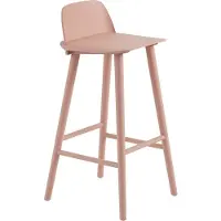 Muuto Nerd barkruk 75 cm Tan rose