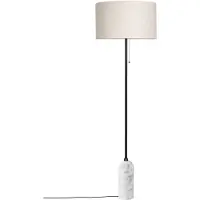Gubi Gravity vloerlamp wit marmer/canvas