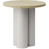 Normann Copenhagen Bijzettafel Dit Table Sand Travertine Light