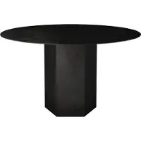 Gubi Epic Eettafel Ø130 cm | Midnight Black Steel