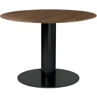 Gubi 2.0 Eettafel Ø110 cm | American Walnut