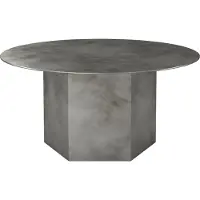 Gubi Epic Salontafel Ø80 cm | Misty Gray Steel
