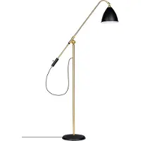 Gubi Bestlite BL4 vloerlamp houtskool zwart-messing