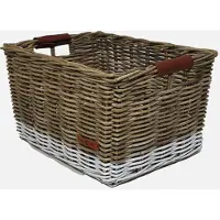 Wicked - Fietsmand - Rotan - Bruin met witte rand
