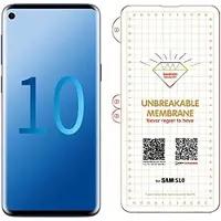 Ntech Screenprotector Geschikt voor Samsung Galaxy S10 Diamond Film Folie Screenprotector Full-screen | Fingerprint Unlocking Transparant/Clear