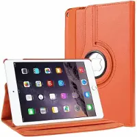 Ntech Hoes geschikt voor Apple iPad iPad 9.7 (2018-2017) hoesje 360° draaibaar Oranje