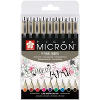 Sakura Pigma Micron Fineliner Color 9-pack