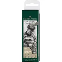 BOKUS fineliner - tekenstift - Pitt Artist pen - warm grijs IV - 4 stuks - FC-167169