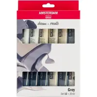 Amsterdam Acrylverf Grey Set 12 x 20 ml