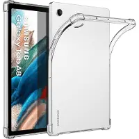 Ntech Hoesje Geschikt Voor Samsung Galaxy Tab A8 Hoes Transparant Siliconen Shockproof Hoesje Geschikt Voor Samsung Galaxy tab A8 (2021/2022) hoes siliconen cover - Schokbestendig