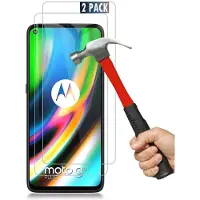Ntech Screenprotector geschikt voor Moto G9 Plus Screenprotector / Moto G9 Plus glazen tempered glass - 2 pack