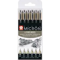Royal Talens Sakura Pigma Micron fineliners - 6 stuks