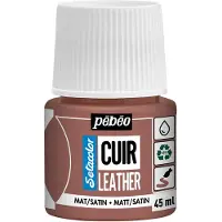 Pebeo Setacolor Cuir Leather Leerverf 45ml Deep Red