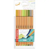 Stabilo Point 88 Wallet II Pen Set van 10 Verpakking van 10 Trendy Kleuren M