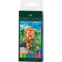 Faber-Castell tekenstift - Pitt Artist Pen - 6-delig etui - Springtime - FC-167177