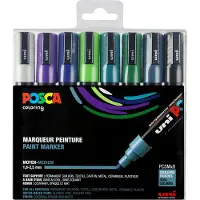 Posca PC-5M acrylmarkerset koud (1,8 - 2,5 mm rond) 8 stuks