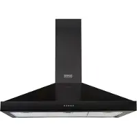 Stoves Sterling CHIM 90PYR BLK wand afzuigkap zwart, 90 cm. breed zuinig energieklasse A