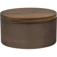 Mette Ditmer Modest pot met deksel Ø10,5 cm Walnut