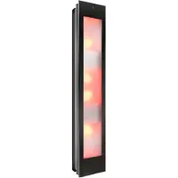 Sunshower Zwart Combi opbouw infrarood en UV lamp 145x30x20cm