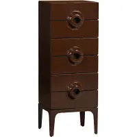 Woood Merge Ladekast 6 Lades - Hout - Bruin/Rood - 120x44x45 cm