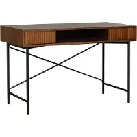 Livin24 Bureau Maury rustiek eiken 120x55x77 cm