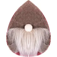 Springos Bestekhouder - Bestekzakje - Kerst - Kerstversiering - Kabouters - 2 stuks